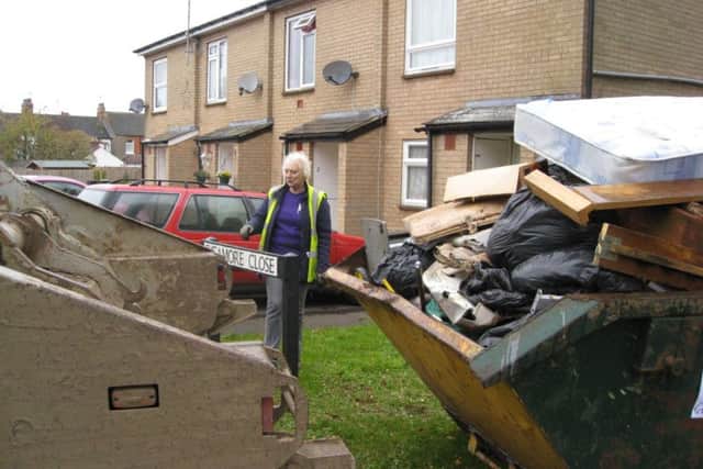 A recent clean-up in Rushden organised with the help of East Northants Council