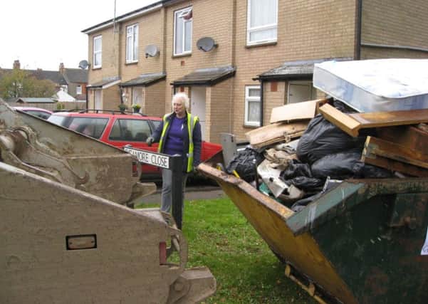 A recent clean-up in Rushden organised with the help of East Northants Council