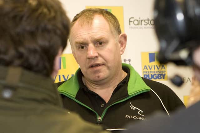 Newcastle Falcons coach Dean Richards