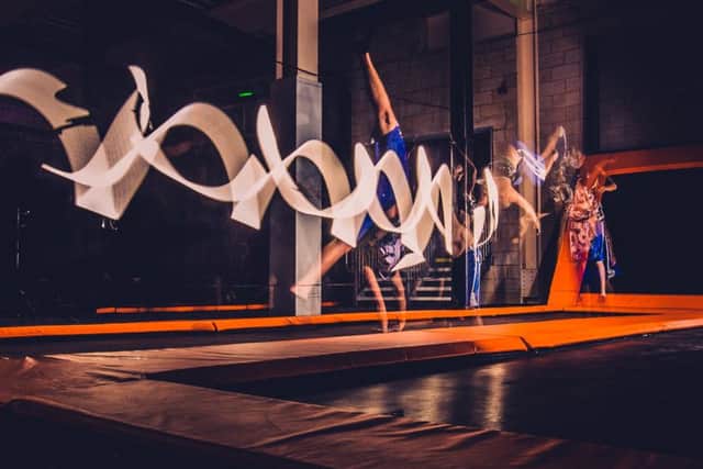 The tumble track at Planet Bounce in Nottingham