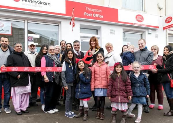 The re-opening of Thrapston Post Office
