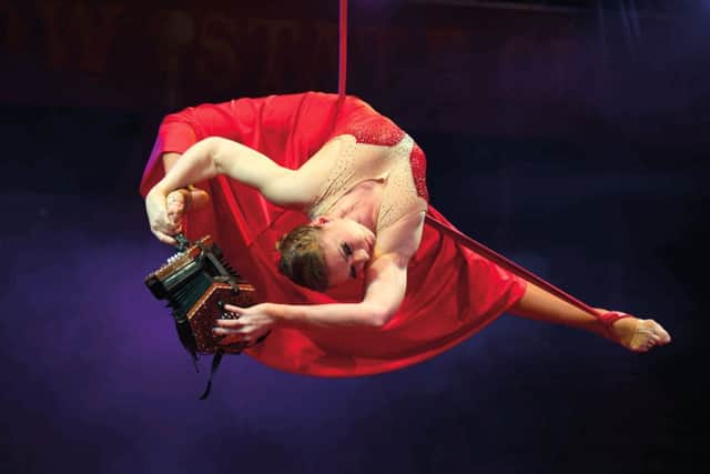 Moscow State Circus aerial act.