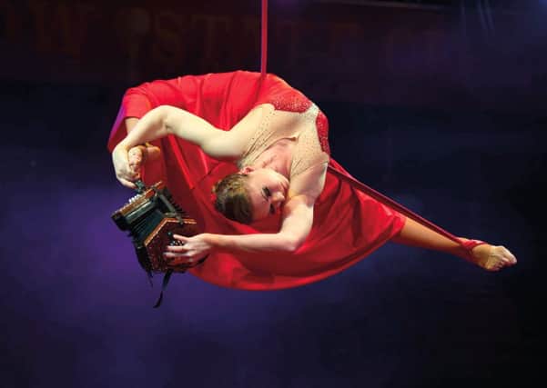 Moscow State Circus aerial act.