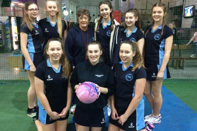 Members of Corby Netball Club took part in the England Netball 90th anniversary celebrations NNL-160226-153649001