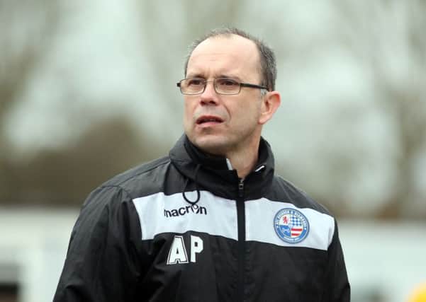 Andy Peaks was far from happy as AFC Rushden & Diamonds were beaten 1-0 at Potters Bar Town