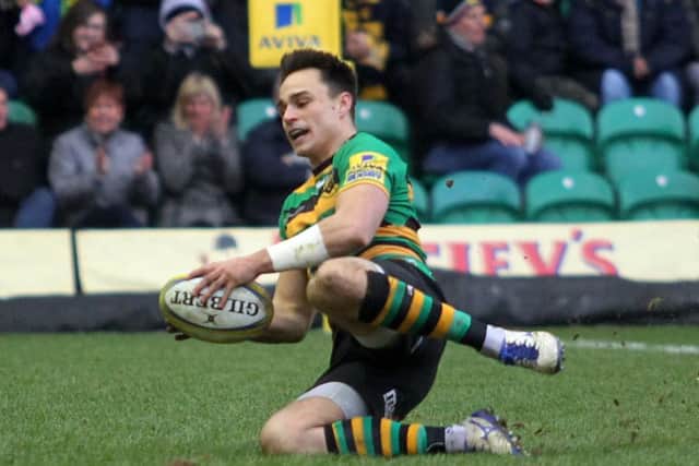 Tom Collins was Saints' hat-trick hero (pictures: Sharon Lucey)