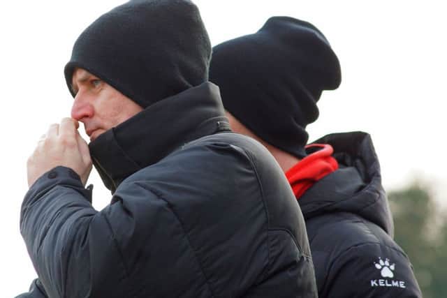 Marcus Law has hinted he may make changes to his Kettering Town starting line-up for tonight's trip to Slough Town. Picture by Peter Short