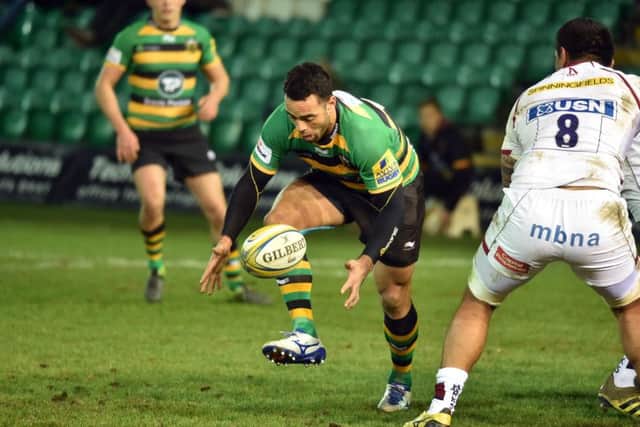 Kahn Fotuali'i scored after taking a quick tap penalty in the Wanderers' win against Sale Jets on Monday night (picture: Dave Ikin)