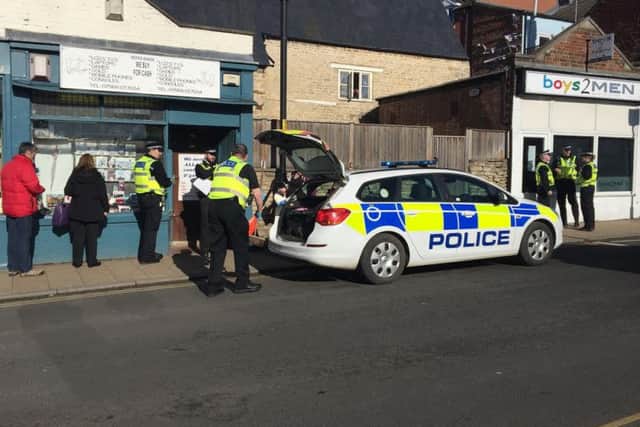 Officers executed two warrants at premises in Irthlingborough High Street
