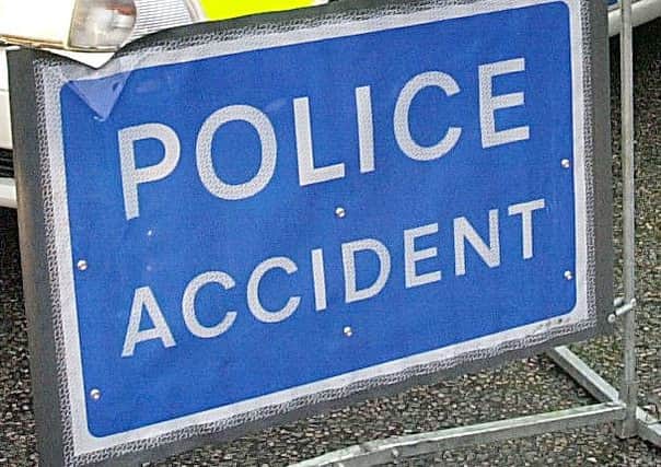A motorcyclist suffered serious head and leg injuries after drifting into a barrier on the A45 near Rushden yesterday (Monday).