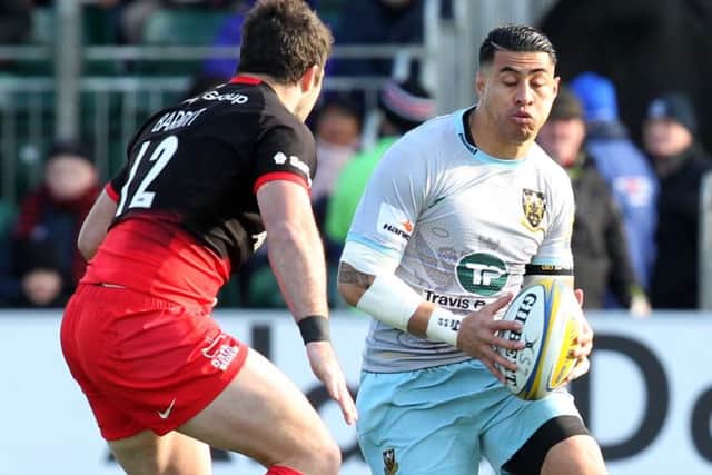 George Pisi was back in the 13 shirt for Saints at Saracens last weekend (picture: Sharon Lucey)