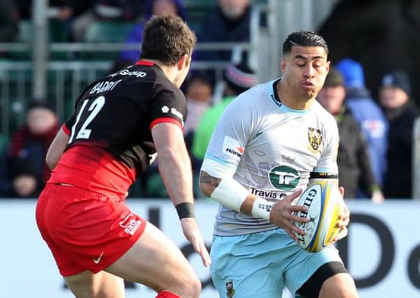 George Pisi was back in the 13 shirt for Saints at Saracens last weekend (picture: Sharon Lucey)