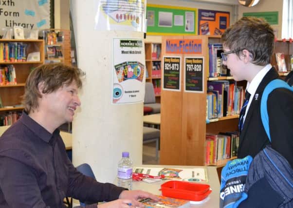 Rushden Academy welcomed Horrible Science author Nick Arnold into the school to talk to Year 7 and 8 students about his Horrible Life and about what inspired him to write books about science.
