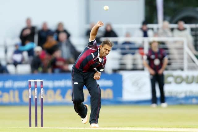 Mohammed Azharullah claimed two wickets against Notts