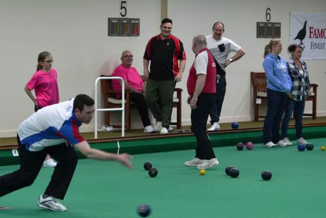Action from this year's bowlathon.