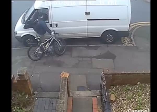 CCTV footage of the thief.