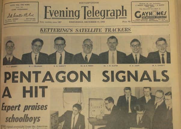 The front page of the Evening Telegraph on December 21, 1966, where the work of Derek Slater and the rest of the team was acknowledged
