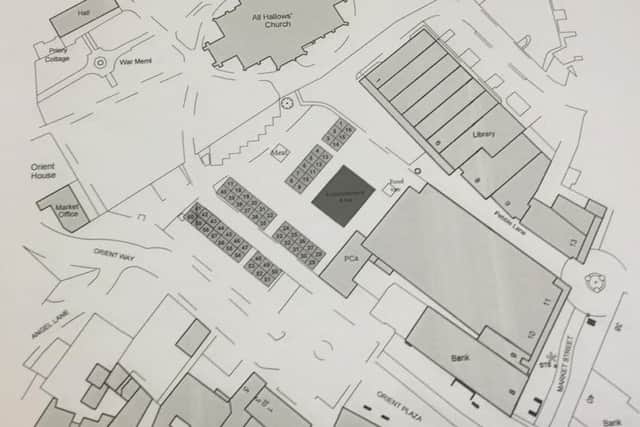 The proposed changes to Wellingborough market