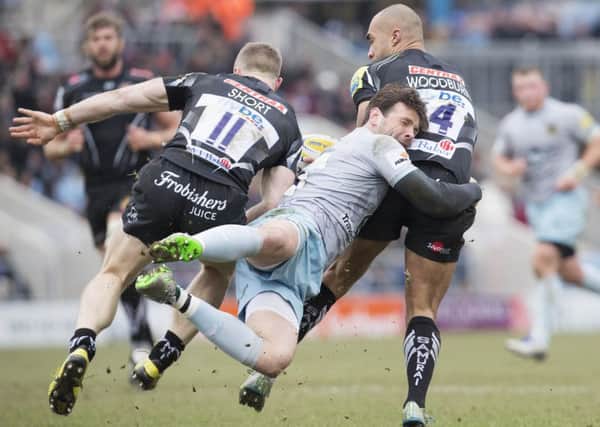Ben Foden felt Saints deserved more from their trip to Sandy Park (picture: Kirsty Edmonds)