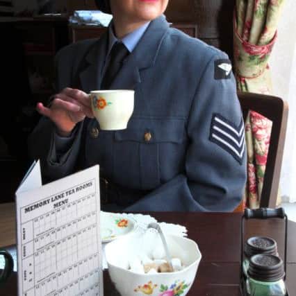The opening of the 1940s tearoom
