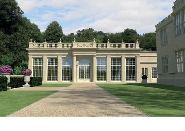 A view of what the new orangery will look like.