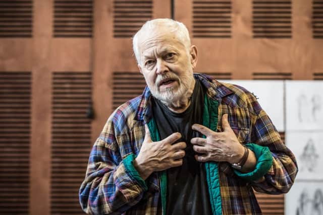 Michael Pennington in rehearsals for King Lear