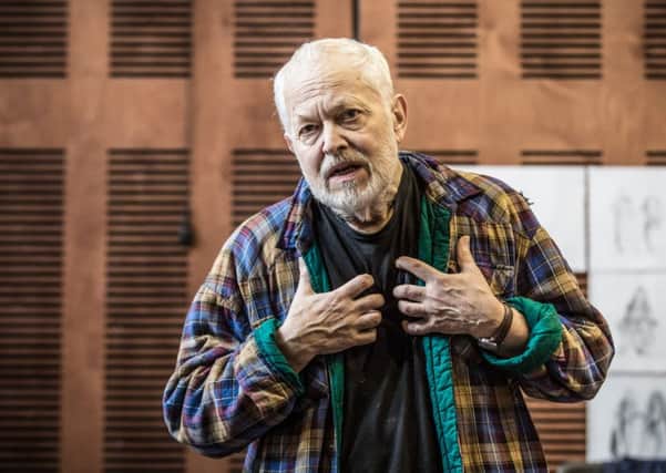 Michael Pennington in rehearsals for King Lear