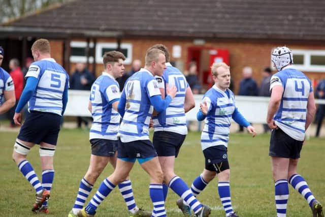 Action from Wellingborough's Midlands One East derby win over Kettering