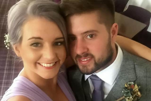 Lucy Wilson, 26, and Lewis Ball, 25, have been together for four years.