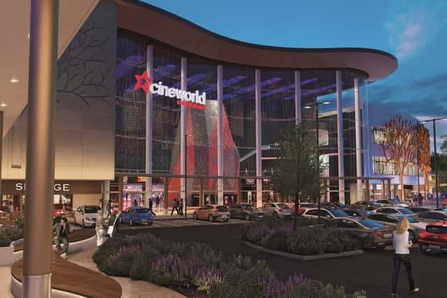 The proposed cinema at Rushden Lakes