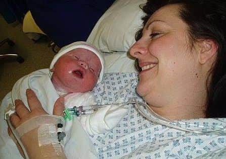Alliza-Lily Walkley with mum Michelle