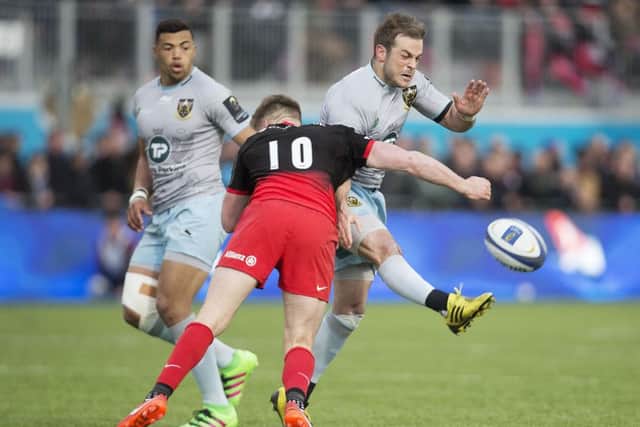 Stephen Myler is set to take part in his 20th east midlands derby on Saturday (picture: Kirsty Edmonds)