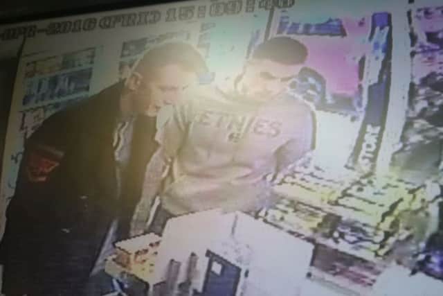 These two men are being sought as potential witnesses to a burglary in East Park Parade, Northampton