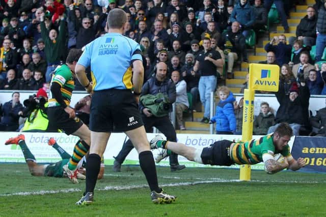 Teimana Harrison scored Saints' first try (picture: Sharon Lucey)