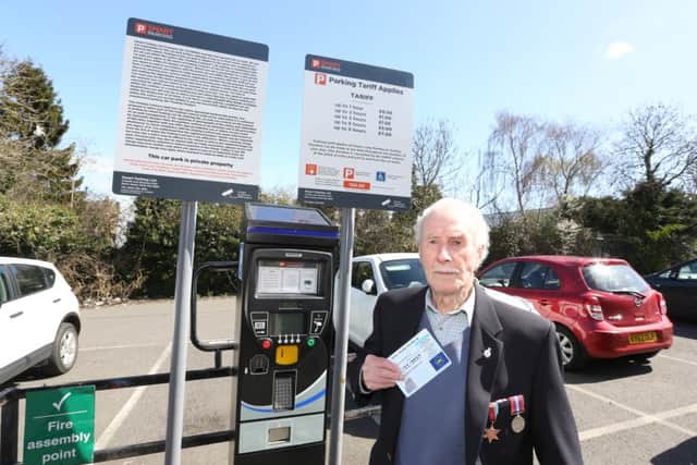 War veteran William Crozier says the car parking fines are "a rip off"