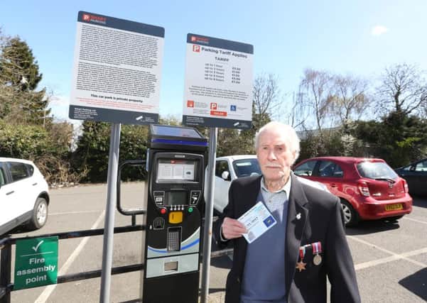 War veteran William Crozier says the car parking fines are "a rip off"