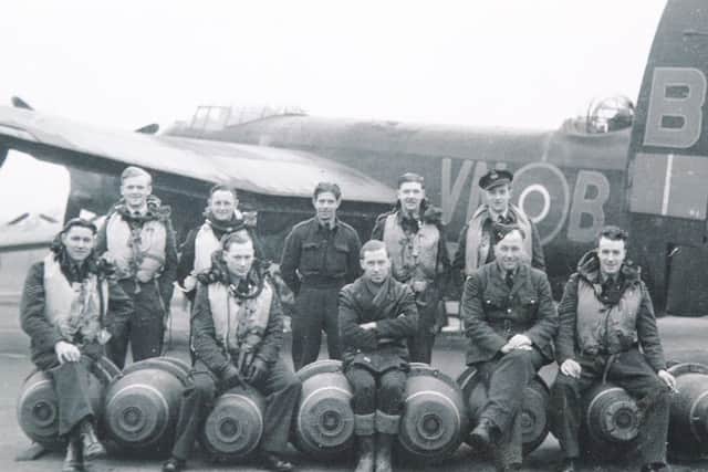 William Crozier in his air force days (bottom right)