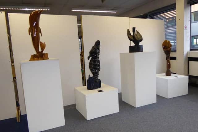 David Fowell's sculptures on show at The Rooftop Gallery in Corby