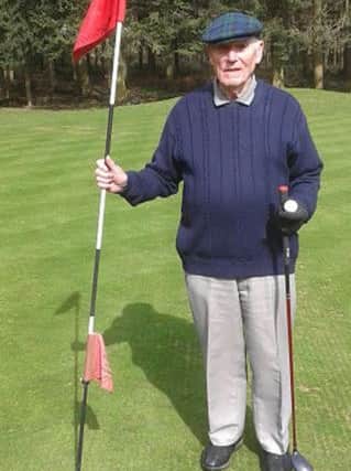 Wellingborough Golf Club member Arthur Ball achieved every golfers dream on a seniors away trip to Dunston Hall in Norwich on April Fools Day