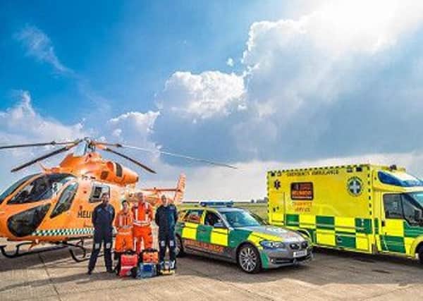 A crew from Magpas was called to the incident in Rushden