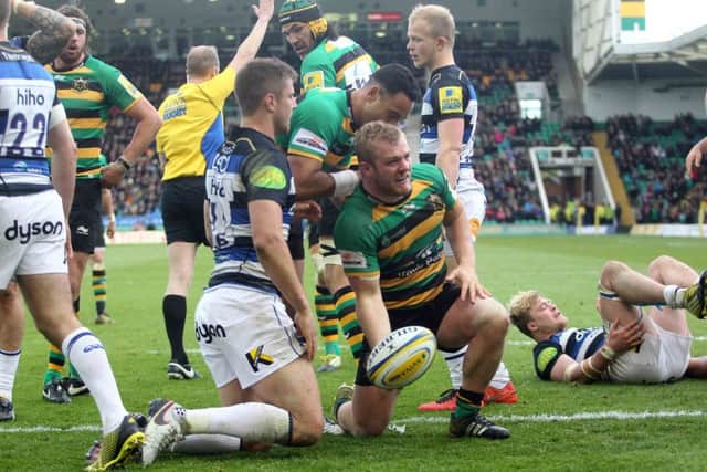 Mike Haywood scored a crucial try for Saints (pictures: Sharon Lucey)