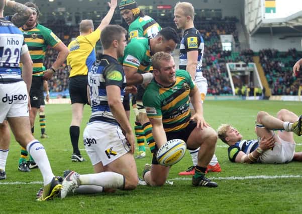 Mike Haywood scored a crucial try for Saints (pictures: Sharon Lucey)