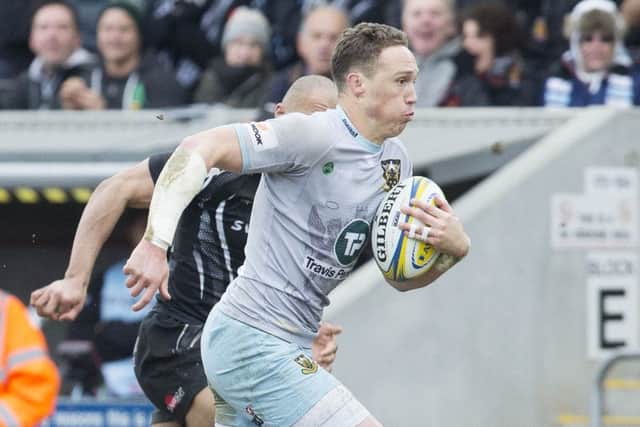 James Wilson was in action for the Wanderers at Sandy Park (picture: Kirsty Edmonds)
