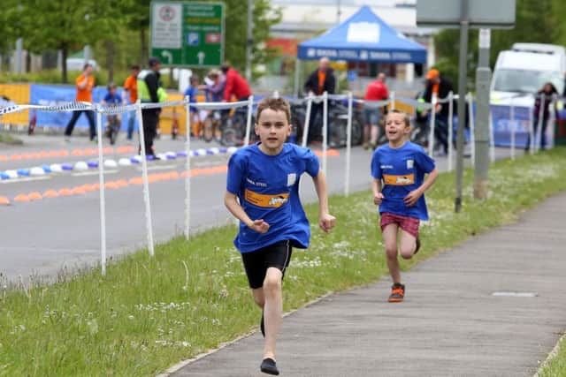 Last year's Kids of Steel triathlon