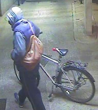 Police are looking to trace this man in relation to a vandalism incident in Northampton town centre.