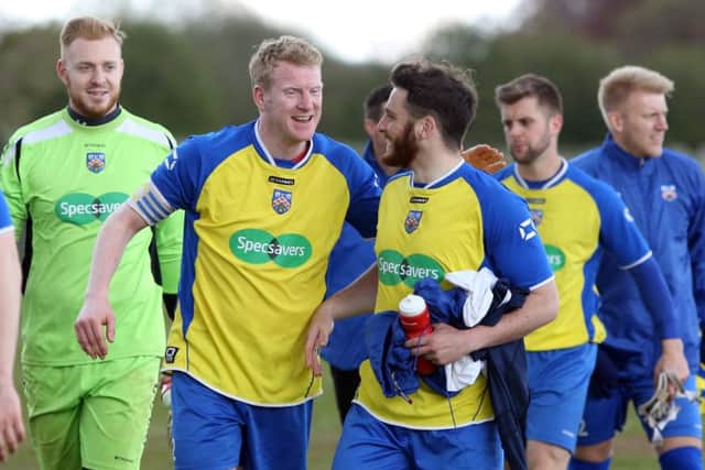 Wellingborough Town avoided relegation thanks to a 3-2 final-day win over Harrowby United