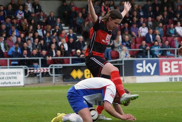 Ben Stephens in action for the Poppies at Sixfields
