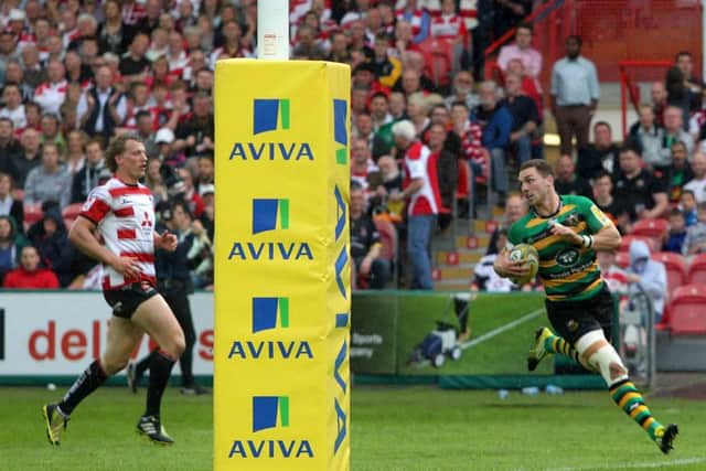George North ran in two tries for Saints (pictures: Sharon Lucey)