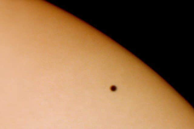 Mercury transiting across the face of the Sun on 7 May 2003 (Photo: SSPL/Getty Images)