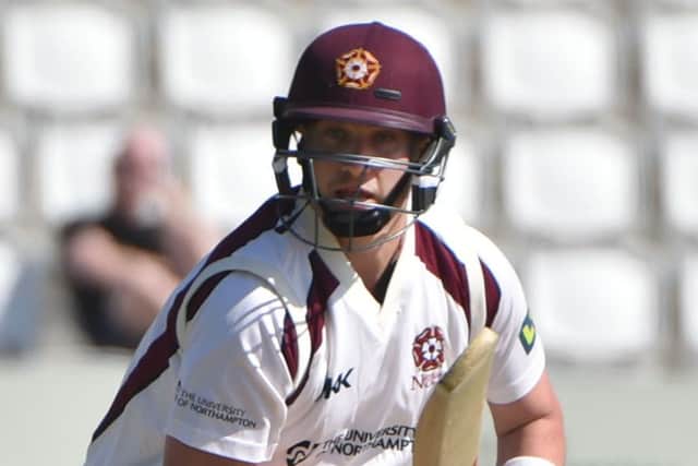 Josh Cobb was dismissed for 30 against his former county Leicestershire